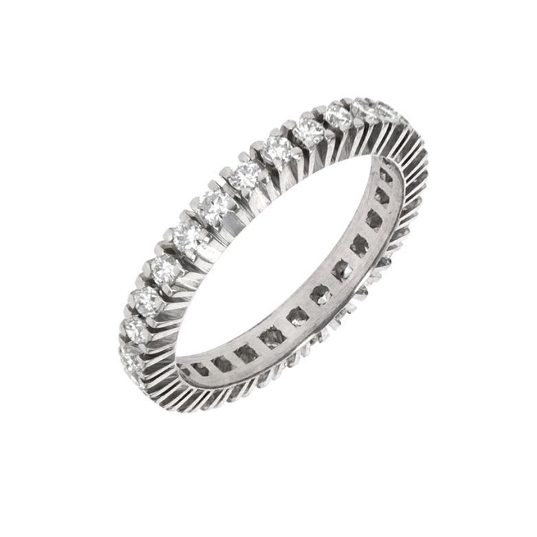 Alliance tour complet diamants 0.56 carat or blanc 2.44g Comme neuf -  reconditionné disponible sur Gemme Les Bijoux